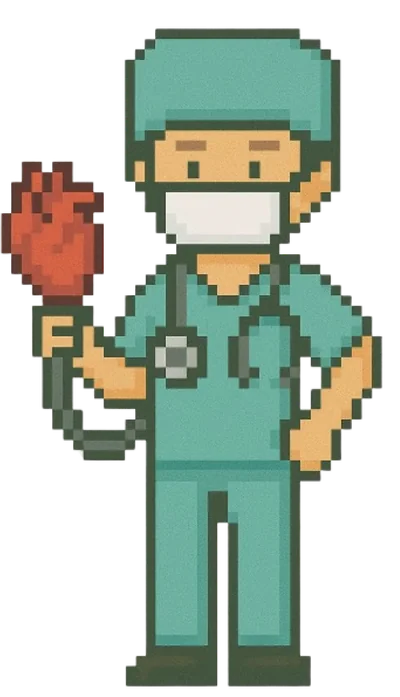 集中治療科のドット絵キャラクター