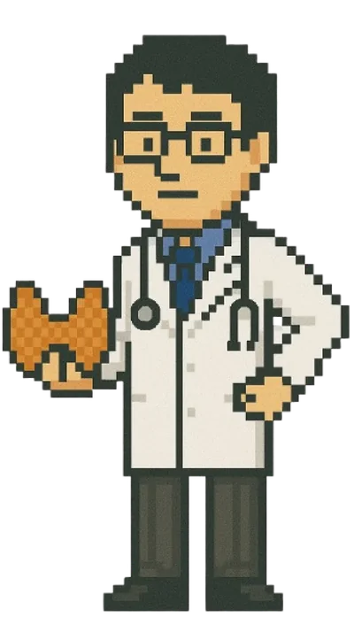 内分泌・代謝内科のドット絵キャラクター