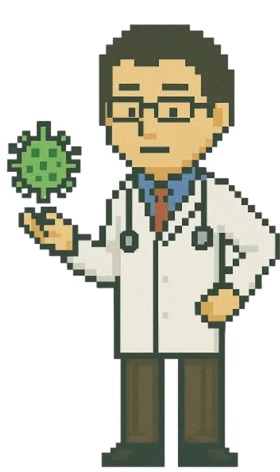 感染症内科のドット絵キャラクター