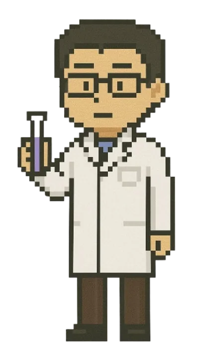臨床検査科のドット絵キャラクター